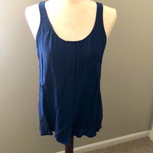 Madewell Silk blouse Navy Top